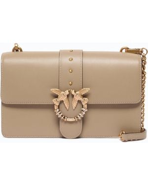 Pinko Love Bag One Medium Crossbody Bag - Natural