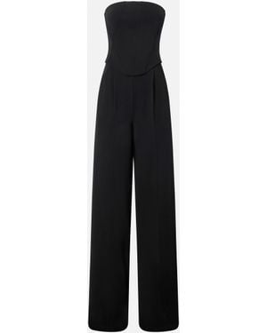 Pinko Elegant Bustier Jumpsuit With Wide-leg Pants - Blue