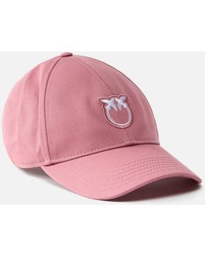 Pinko Cap With Peak And Love Birds Logo - Pink