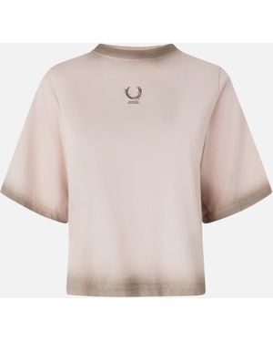 Pinko Reimagine By X Patrick Mcdowell Wide T-shirt With Horseshoe - White