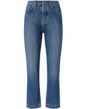 Pinko Slim-Fit Cropped Jeans - Blue