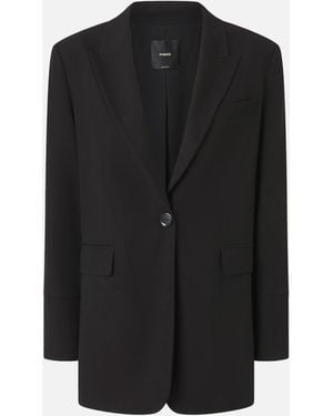 Pinko Oversized Stretch Blazer - Black