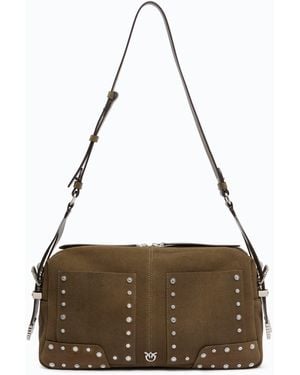 Pinko Keeper Bag Medium Shoulder Bag - Brown
