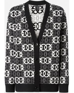Pinko Cardigan With Love Birds Logo - Black