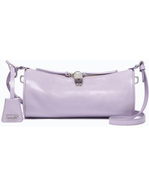 Pinko Schultertasche Mini Cylinder Bag Aus Naplak-Leder Galleria - Pink