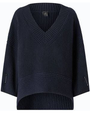 Pinko Ribbed V-Neck Jumper - Blue