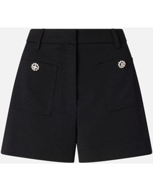 Pinko Shorts With Jewel Buttons - Black
