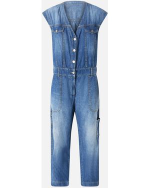 Pinko Mono Vaquero Sin Mangas - Azul