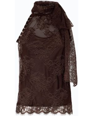 Pinko Top Con Espalda Al Aire - Marrón