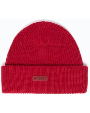 Pinko Mütze Mit -Logo Als Lettering - Rot