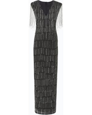 Pinko Long Dress With Crystals And Sequins - White