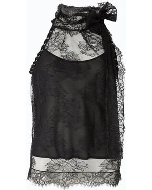 PINKO Open-Back Top - Black