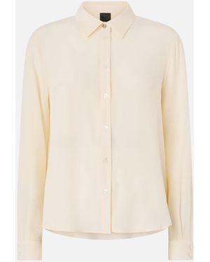 Pinko Sand-Wash Silk Shirt - Natural