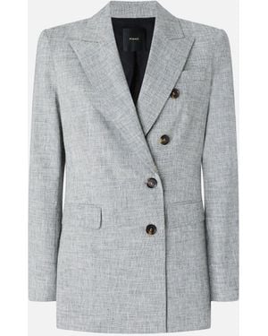 Pinko Double-Breasted Jacket - Gray
