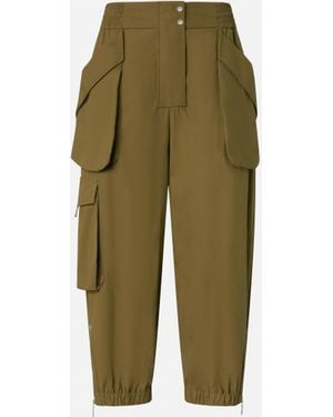 Pinko Pantaloni Cargo Leggeri Con Maxi Tasche - Verde