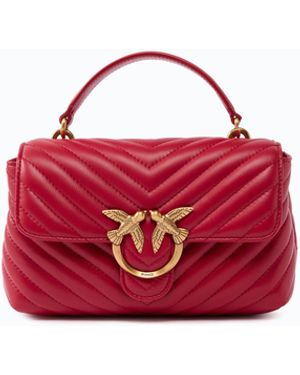 Pinko Kleine Lady Love Bag Puff Chevron Handtasche - Rot