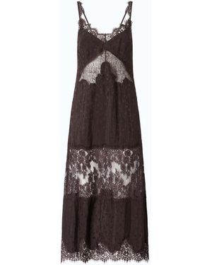 Pinko Midi Slip Dress With Lace Bands - Multicolor