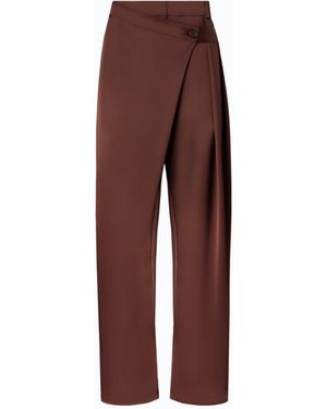 Pinko Satin Wrap Trousers - Brown