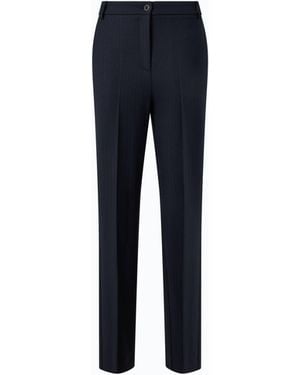 Pinko Pantalones Pitillo De Mezcla De Lana Elástica - Azul