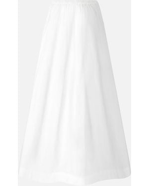 Pinko Long Skirt With Elasticated Waist - White