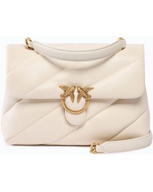 Pinko Bolso Mediano De Hombro Love Bag Puff Maxi Quilt New Buckle - Neutro