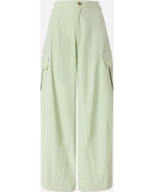 Pinko Flowing Cotton Pants - Green
