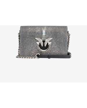 Pinko Mini Love Bag Click Razza Galleria - Grigio