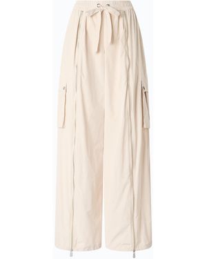 Pinko Palazzo Pants With Zip And Cargo Pockets - White