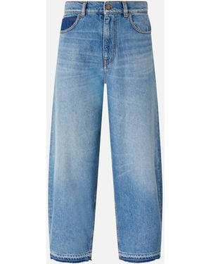 Pinko Balloon-Fit Jeans With Fading - Blue