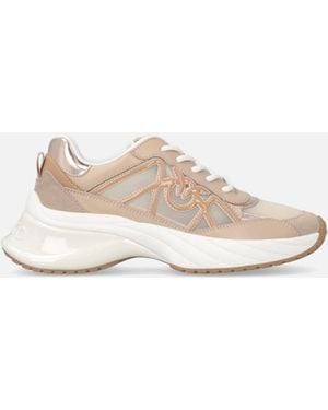 Pinko Trainers With Mix Of Inserts And Love Birds Logo - White