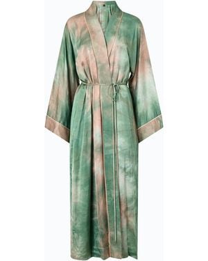 Pinko Long Gradient Satin Kimono - Green