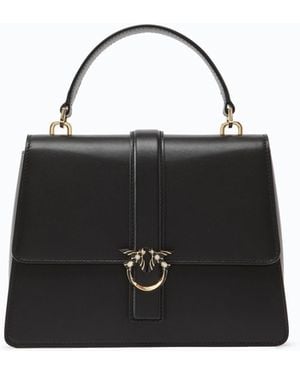 Pinko Borsa A Mano Media New Love Con Fibbia Gioiello Galleria - Nero