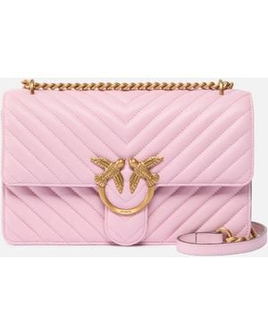 Pinko Medium Shoulder Bag Love Bag One Chevron - Pink