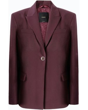 Pinko Jacket With Polka-Dot Insert - Purple