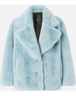 【PINKO】LIGHT BLUE FUR JACKET Women's Pinko Fur coats from $359 | Lyst