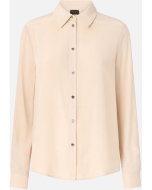 Pinko Sand-wash Silk Shirt - Natural