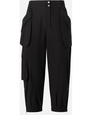 Pinko Pantaloni Cargo Leggeri Con Maxi Tasche - Nero