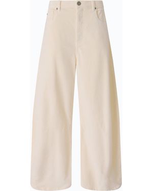 Pinko Barrel-Fit Corduroy Pants - White