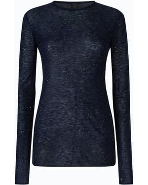 Pinko Crew-Neck Jumper With Sequins - Blue