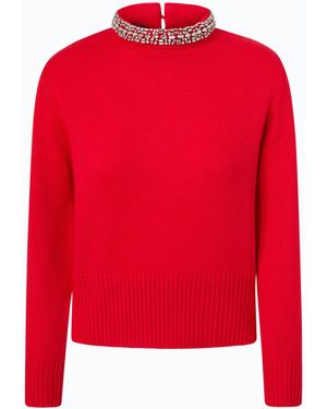 Pinko Wool-Blend Jumper With Jewel Collar - Red