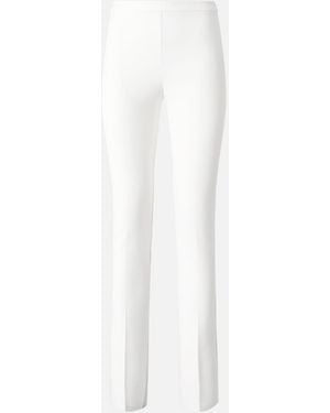 Pinko Pants With Adjustable Hem Slit Detail - White