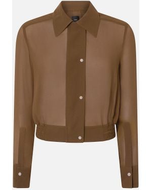 Pinko Camicetta Leggera Linea Bomber - Verde