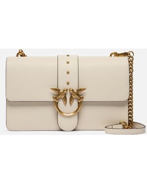 Pinko Love One Classic St. Cl Silk Calf Ss26 - Natural