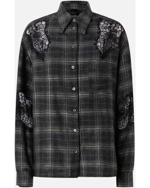 Pinko And Plaid Shirt - Black