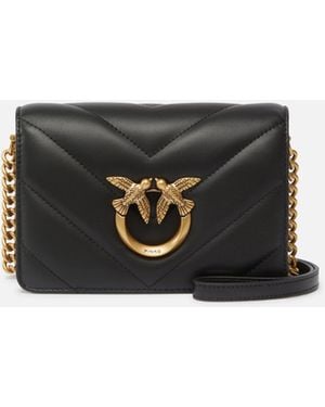 Pinko Small Love Bag Click Big Chevron - White
