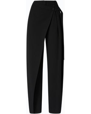 Pinko Wide-Leg Wrap Trousers - Black