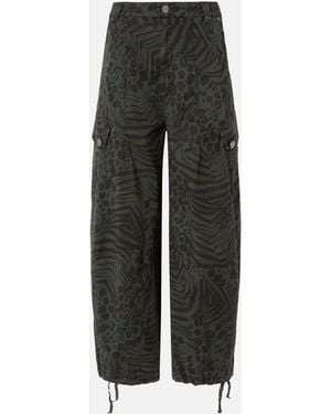 Pinko Balloon Trousers With Animal Motif - Multicolour