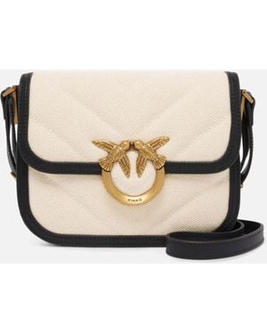 Pinko Borsa A Spalla Piccola Squadrata Love Bag - Bianco