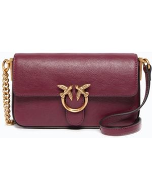 Pinko Baby Love Bag One Slouchy Crossbody Bag - Purple