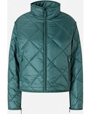 Pinko Quilted Technical Canvas Jacket - Green